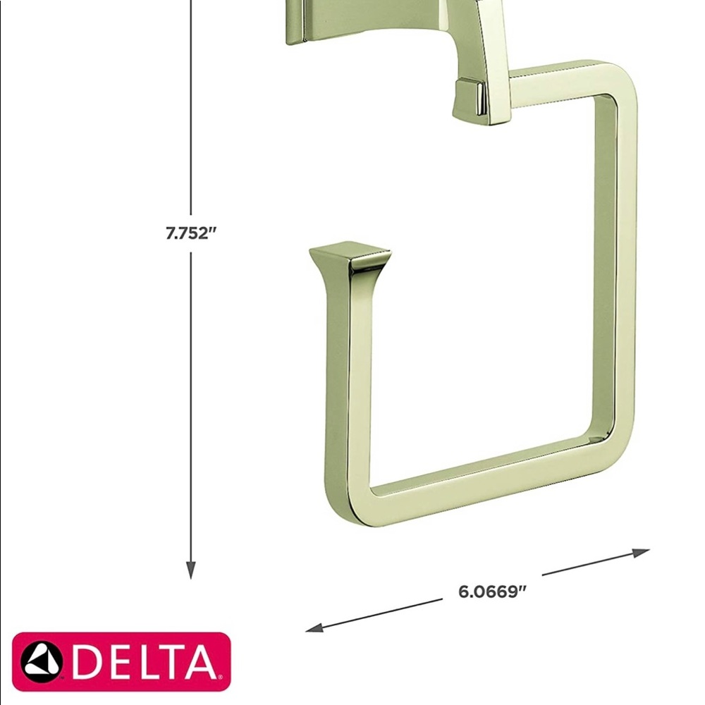 1a Delta Towel Ring - Polished Nickel Finish *NEW* - Picture 9 of 10